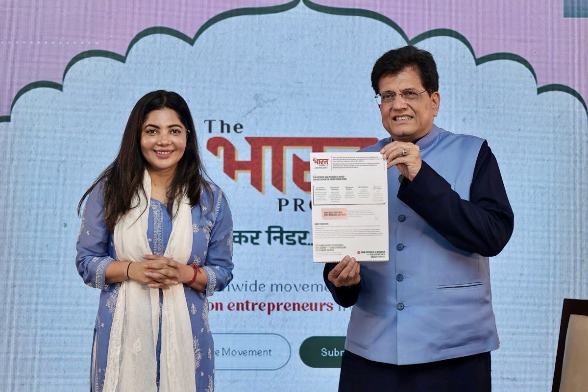 Piyush Goyal launches ‘The Bharat Project’ to empower 1 million entrepreneurs
